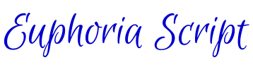 Euphoria Script フォント